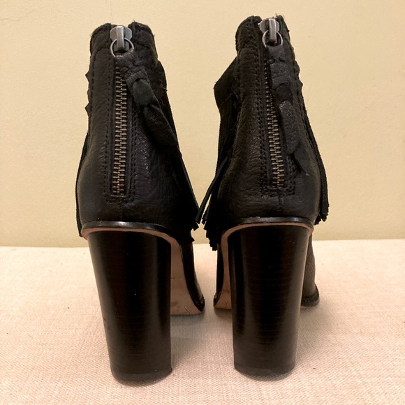 Cynthia Vincent Fringe Ankle Boots - Picture 6 of 11